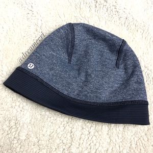 Lululemon Reversible Heather Blue/Stripe Navy Cap